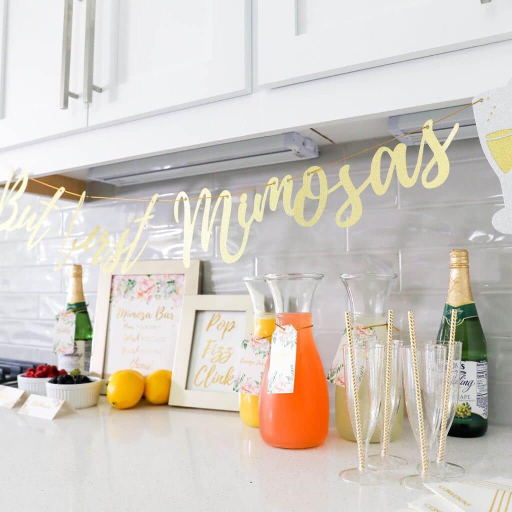 mimosa bar decor kit