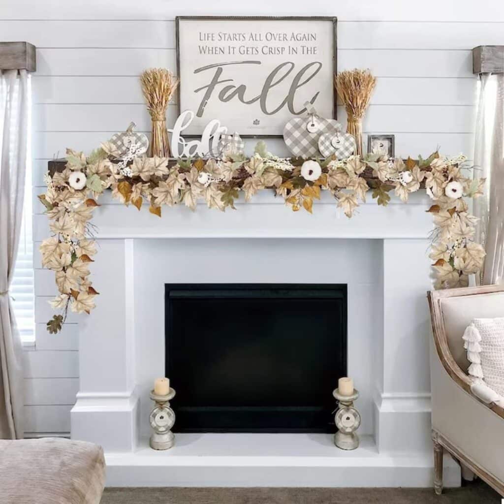 fall garland decor for the holidays