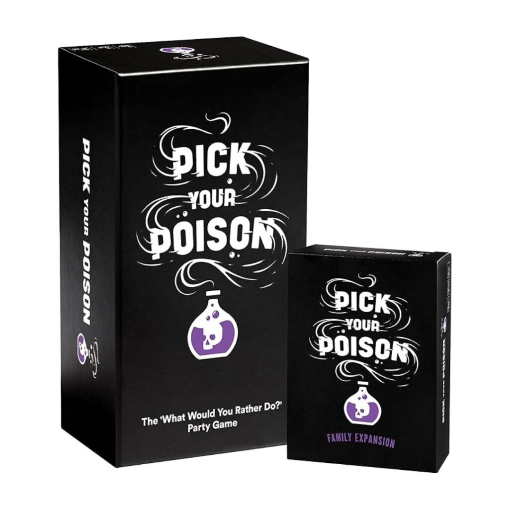 pick your poison card game for an 18th birthday