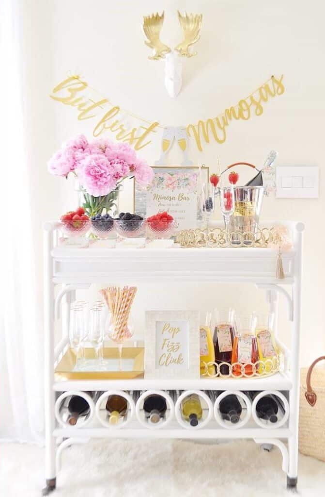 mimosa bar decor kit for weddings