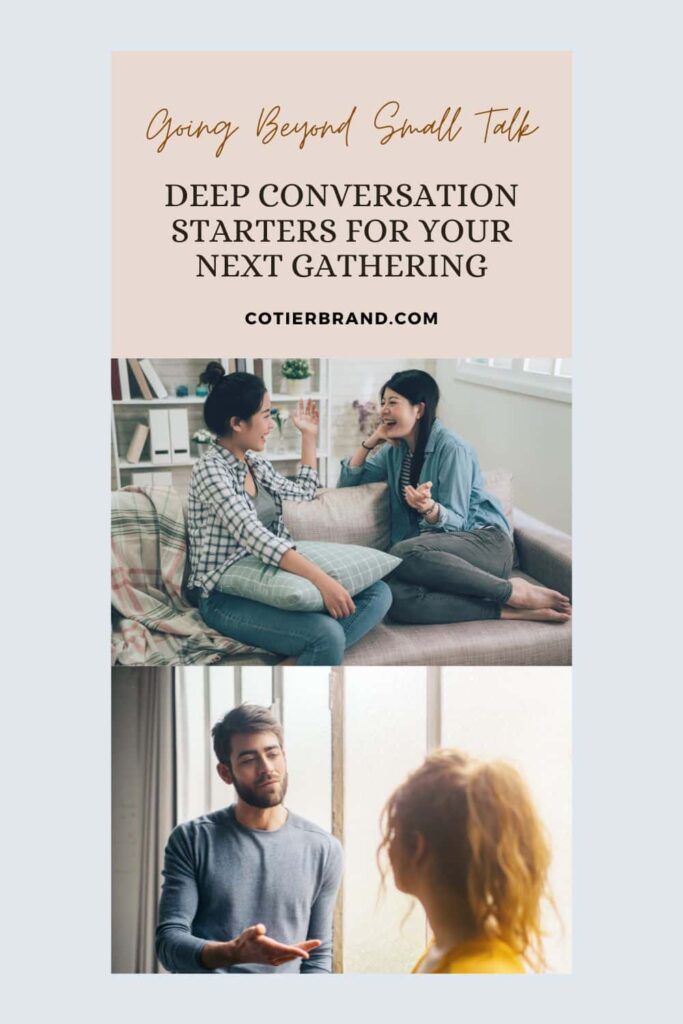 pinterest pin for deep conversation starters